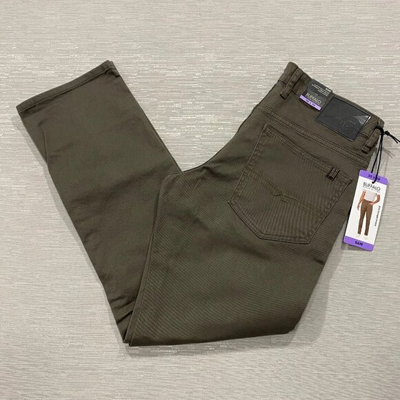 Buffalo David Bitton SAM Jeans Mens 30 x 30 Brown Denim Slim Fit Straight - Picture 7 of 13